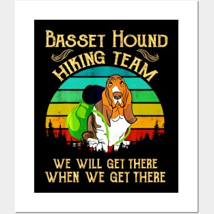 Basset Hound Hiking Team We Will Get There Vintage Posters and Art